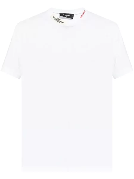 Tricou Dsquared2 cu imagine alb