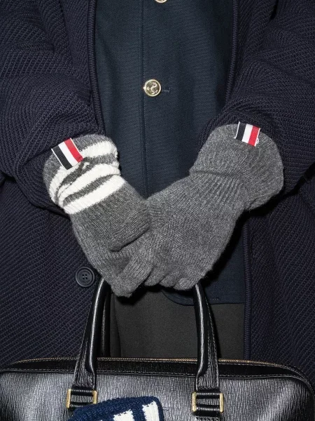 Kašmyro pirštines Thom Browne pilka