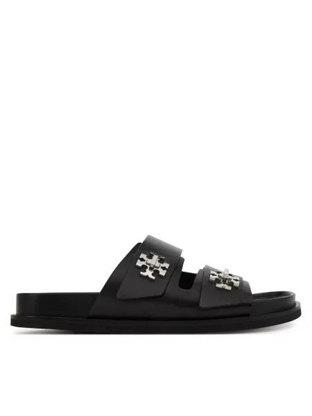 Natikači Tory Burch T Lock Sport Slide črna