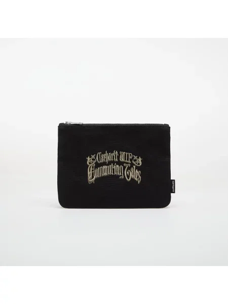 Кошелек Carhartt Wip с вышивкой из канваса черный