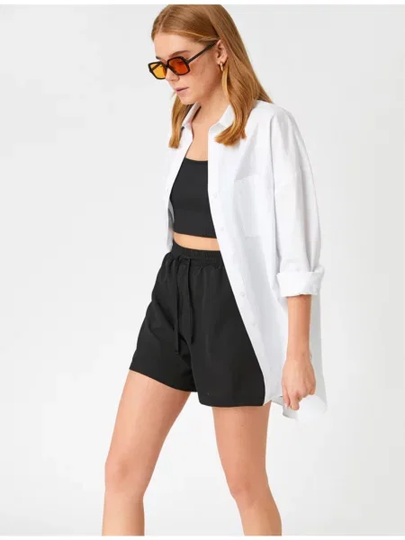 Pantaloni scurți Koton negru