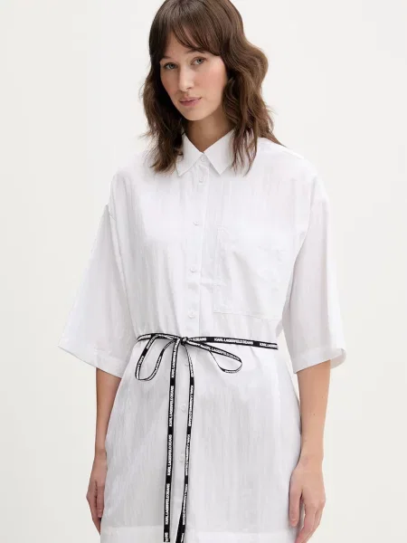 Karl Lagerfeld Jeans cămașă alb