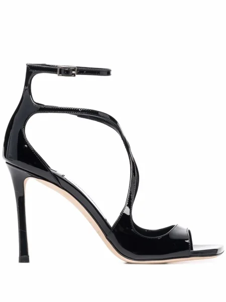 Bőr lakkozott szandál Jimmy Choo fekete