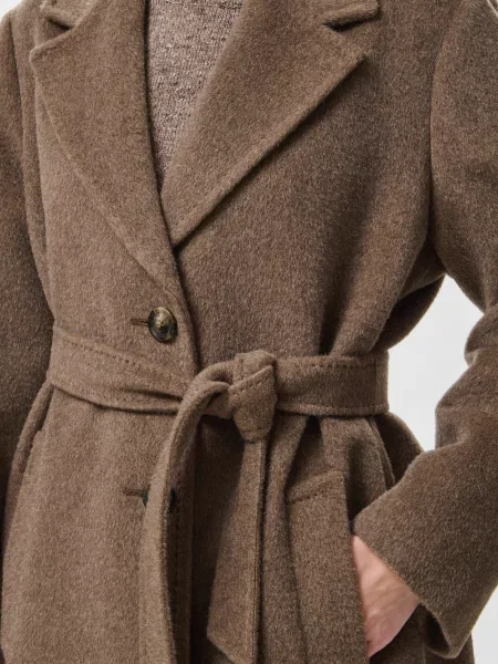 Пальто Weekend Max Mara коричневое