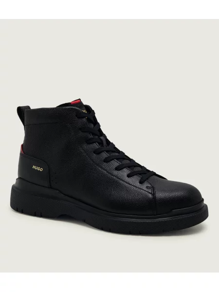 Botine Hugo din piele negru