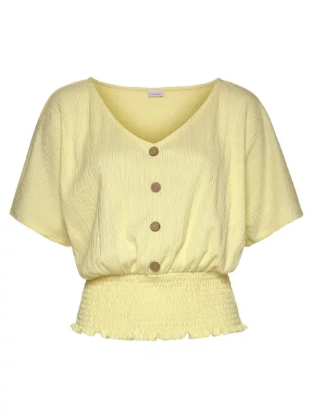 LASCANA Tricou deschis galben