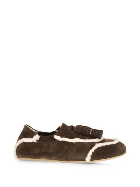 Pantofi loafer Fratelli Rossetti din piele de oaie maro