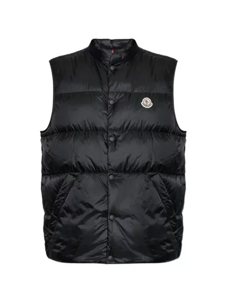 Matlasat vestă Moncler negru