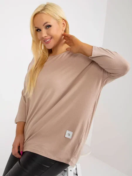 Bluză Fashionhunters bej
