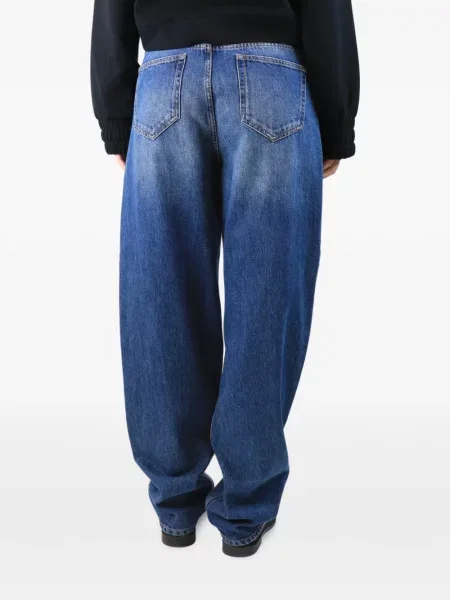 Széles szárú farmer Marant Etoile 5 zsebbel kék