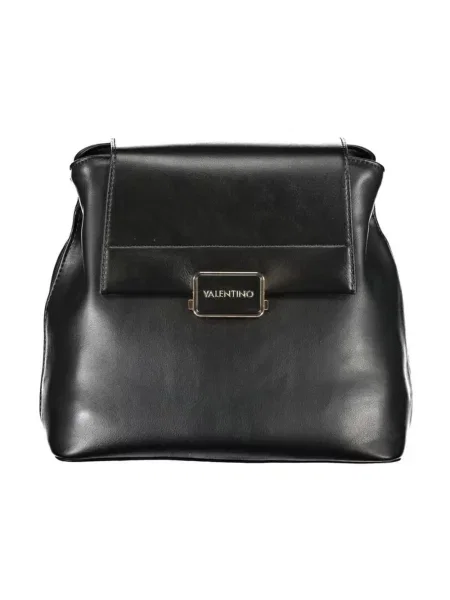 Lniany plecak Valentino By Mario Valentino czarny