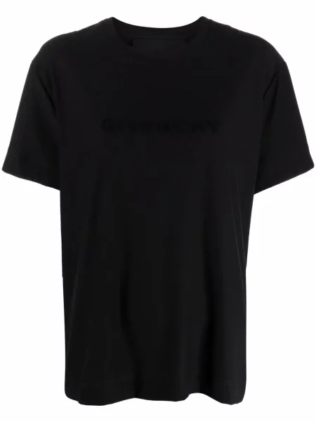 Tricou Givenchy cu imagine scurt negru