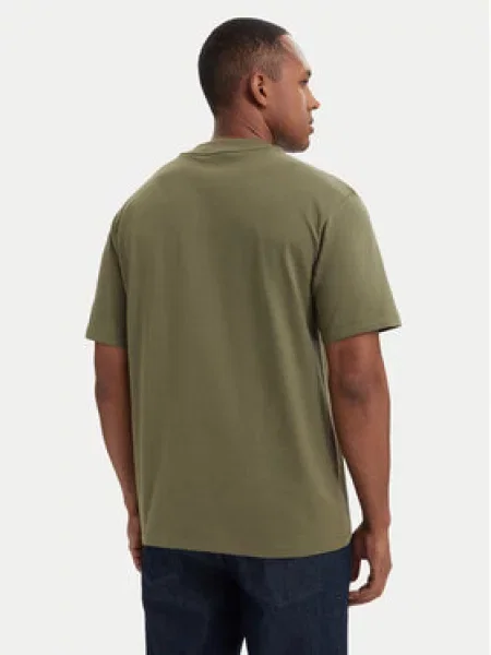 HUGO Majica Dapolino Khaki zelena