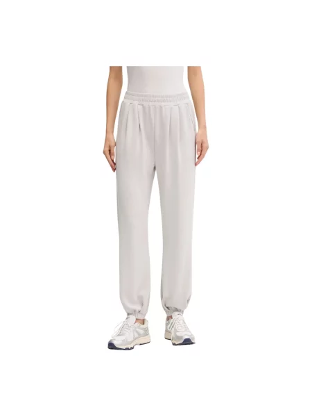 Joggery Emporio Armani Ea7 z modalu szare