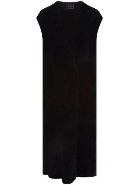 Płaszcz 10 Corso Como bez rękawów czarny