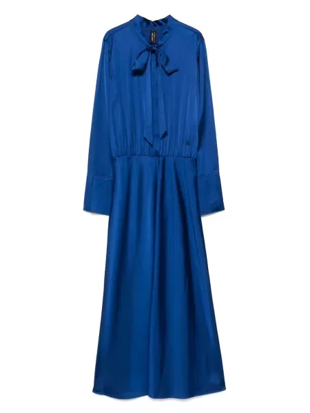 Rochie midi Marccain din satin până la genunchi de costum albastru