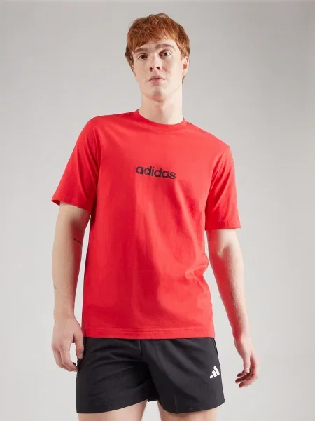 ADIDAS SPORTSWEAR Tricou funcțional Essentials Linear roșu intens negru