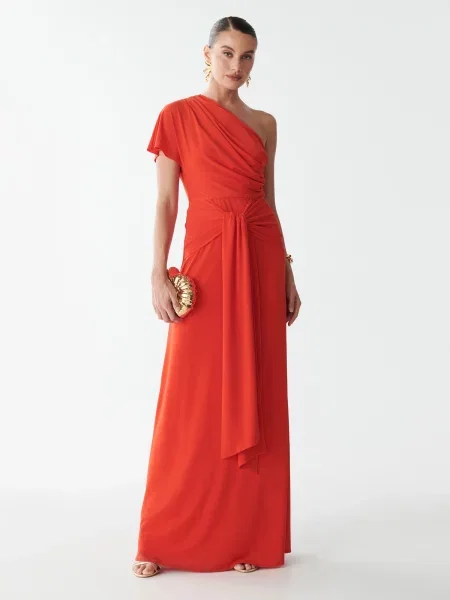 Sável Rochie Renee orange roșu