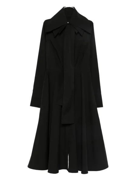 Kołnierzykowy sukienka koszulowa Viktor & Rolf garniturowa czarna