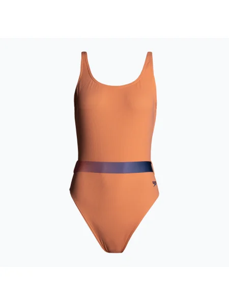 Olcsóbban. Speedo Belted Deep U-Back női egyrészes fürdőruha Méret: 36 narancssárga
