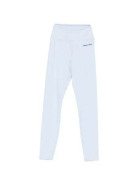Leggings Sporty & Rich cu imagine albastru