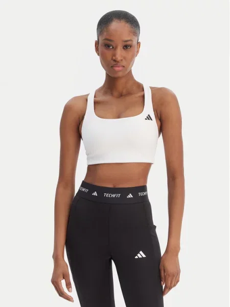 ADIDAS PERFORMANCE Sportski grudnjak Optime crna bijela
