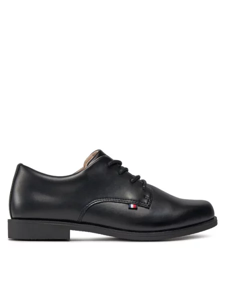 Tommy Hilfiger Cipele Low Cut Lace Up Shoe crna