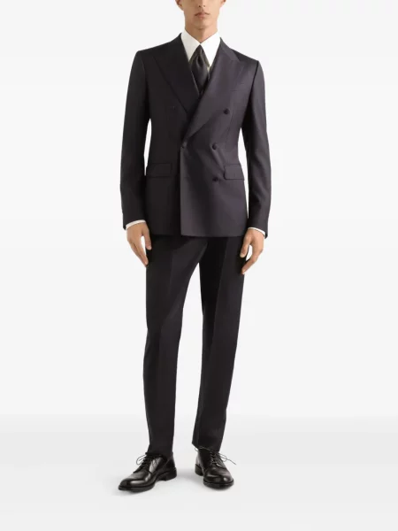 Geacă Dolce & Gabbana cu dungi negru