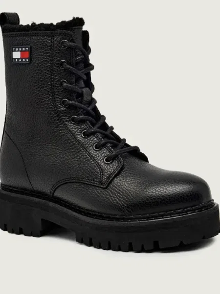 Tommy Jeans Bakancs Tjw Urban Laceup Boot Wl fekete