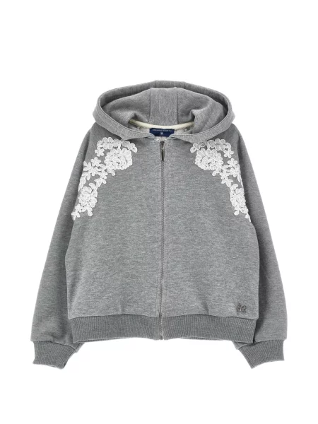 Bluza z kapturem dziecięca Ermanno Scervino szara