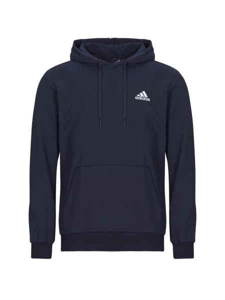 Majica s kapuljačom Adidas od flisa plava
