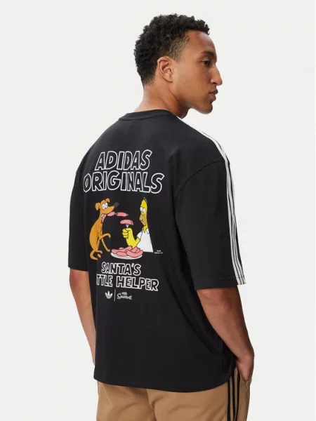 Adidas Tricou Little Santas Helper Graphic negru