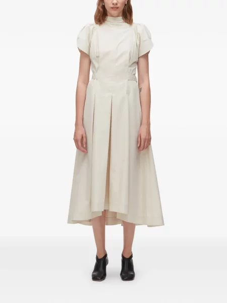 Sukienka midi 3.1 Phillip Lim plisowana do kolan garniturowa