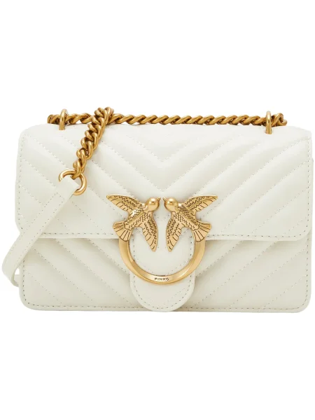 Geanta crossbody Pinko din piele bej