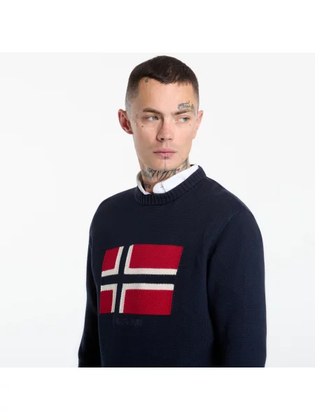 Sweter Napapijri Pullover Mura Blu Marine S