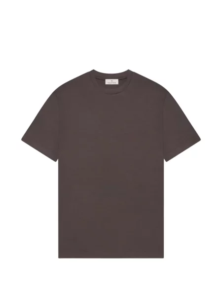 Tricou Valenza de lână cu decolteu rotund maro