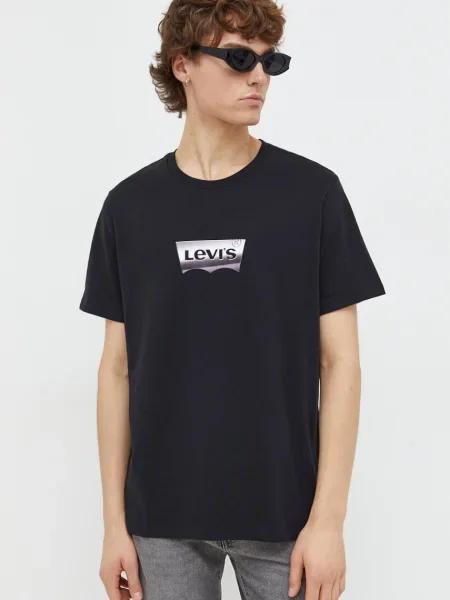 Levi's tričko GRAPHIC CREWNECK černé