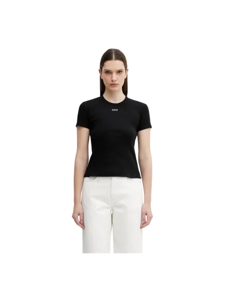 Top Off-white z logo biały