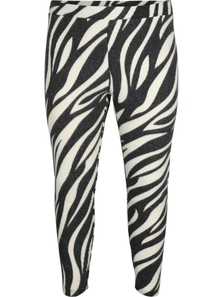 Zizzi Leggings negru alb