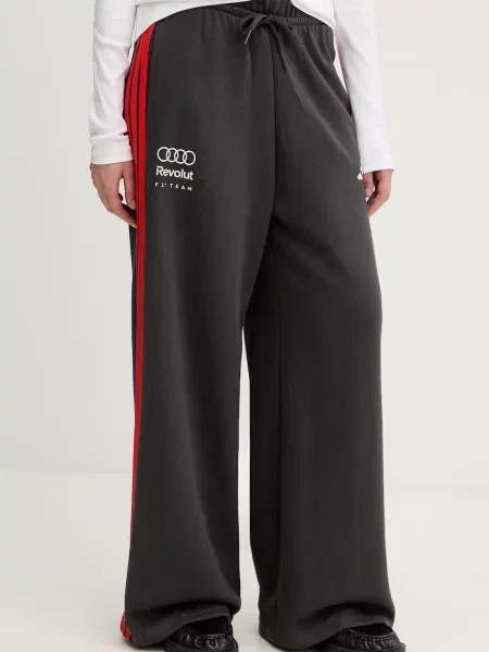 Adidas spodnie dresowe x Audi szare