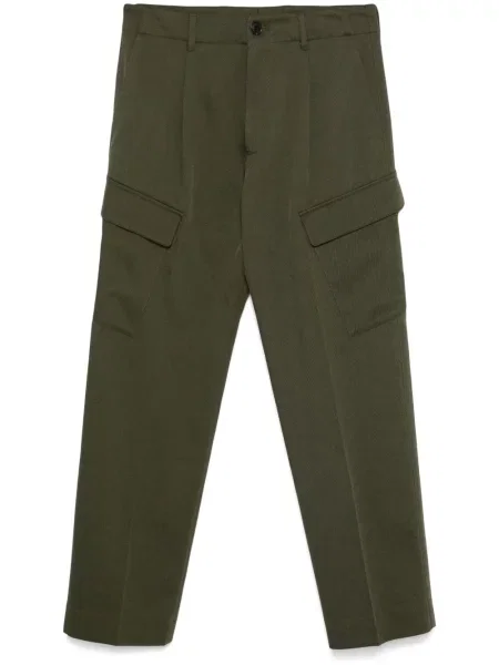 Keprové cargo kalhoty Paul Smith zelené