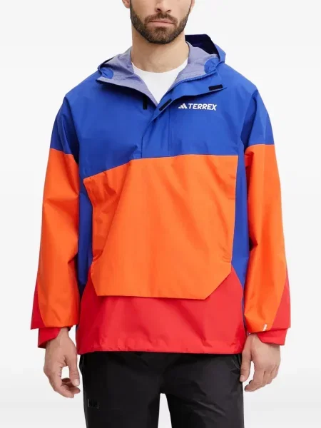 Trening Adidas alergare cu glugă cu broderie gri
