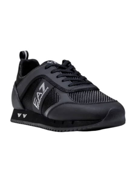 Emporio Armani Buty Mężczyzna 40 EU Sportowe Sneakersy z Nowoczesnym Designem czarny
