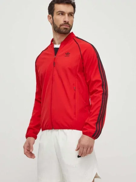 Pulover adidas Originals rdeča