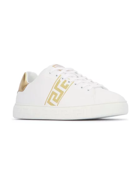 Haftowane sneakersy Versace białe
