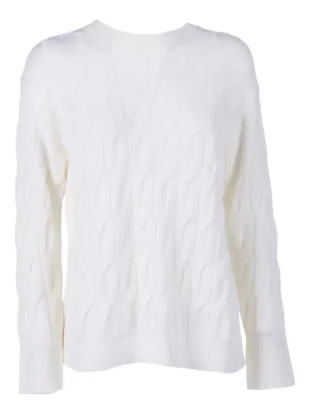 Pulover Max Mara tricotate alb