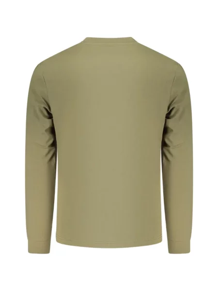 Lung tricou Napapijri cu autograf verde