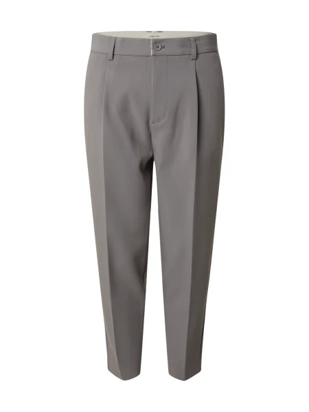 DAN FOX APPAREL Pantaloni cu dungă Toni' gri