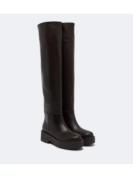 Cizme Gianvito Rossi din piele maro