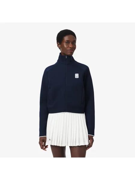 Lacoste Bluza Rozpinana Tennis Heritage granatowa